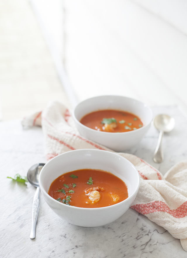 New Recipe: Tomato & Capsicum Soup with Prawns
