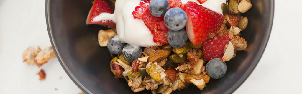 New Recipe: Nutty Granola with Yoghurt & Berries