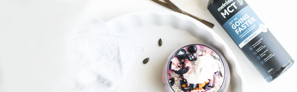 New Recipe: Overnight Bircher Pudding with Blueberry Smash