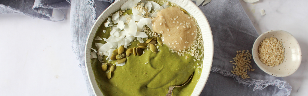 New Recipe: Green Tahini Smoothie Bowl