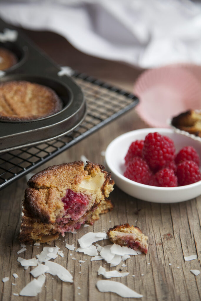 Low Carb Raspberry & Coconut Muffins